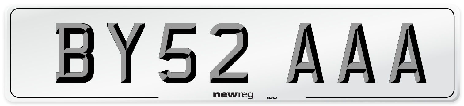 BY52 AAA Number Plate from New Reg